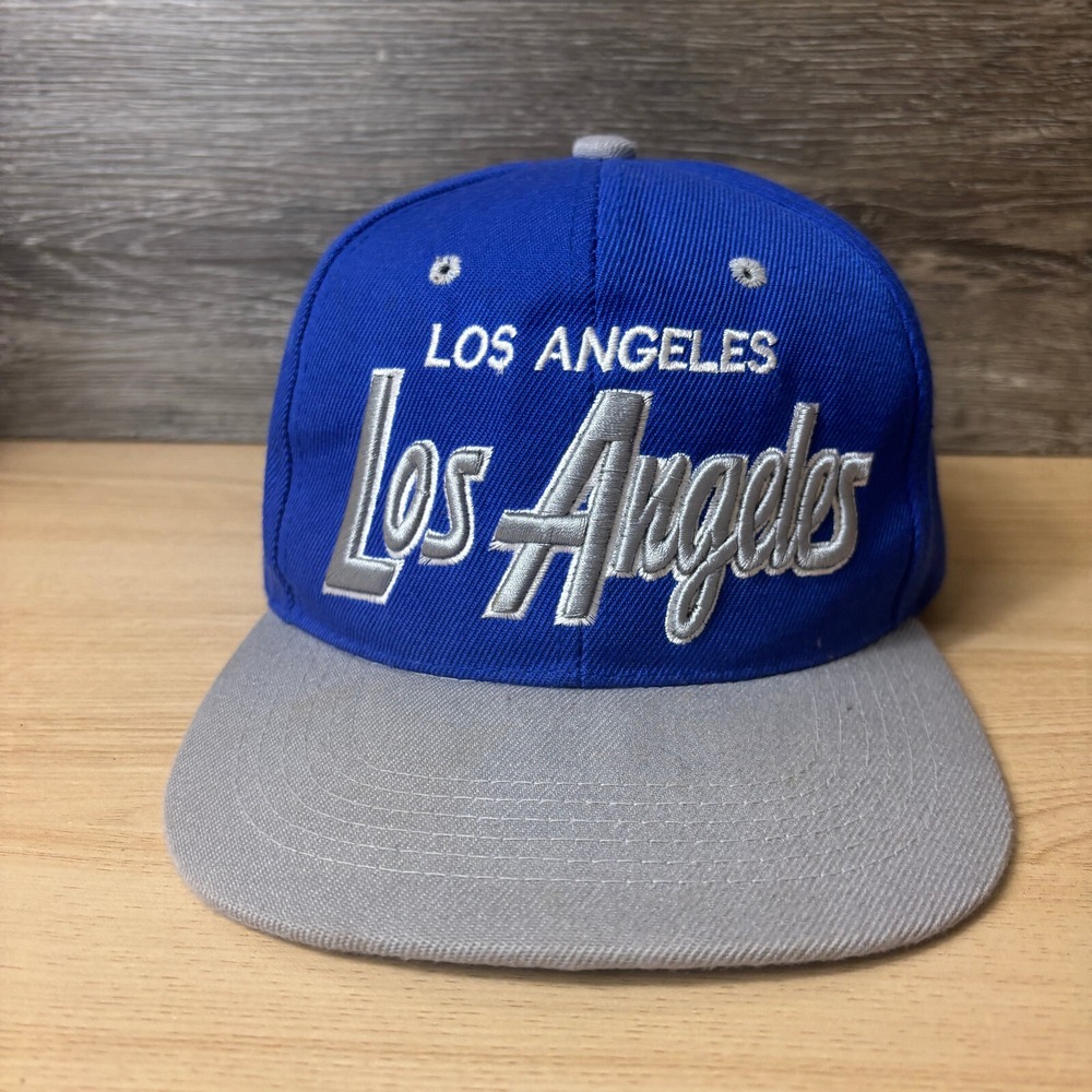 Los Angeles Hat Cap Snap Back Blue Embroidered Adjustable